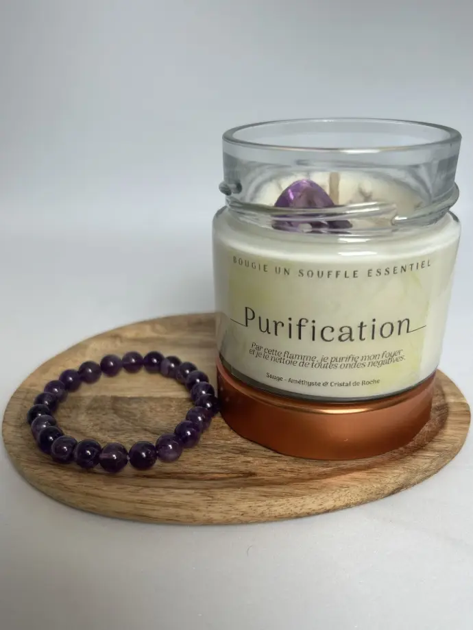 Coffret "Purification & son bracelet "Améthyste"