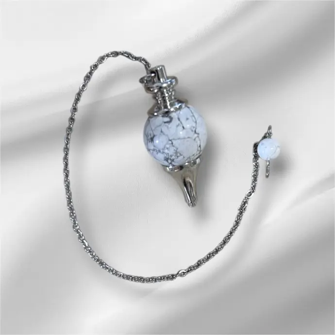 Pendule sphère Howlite