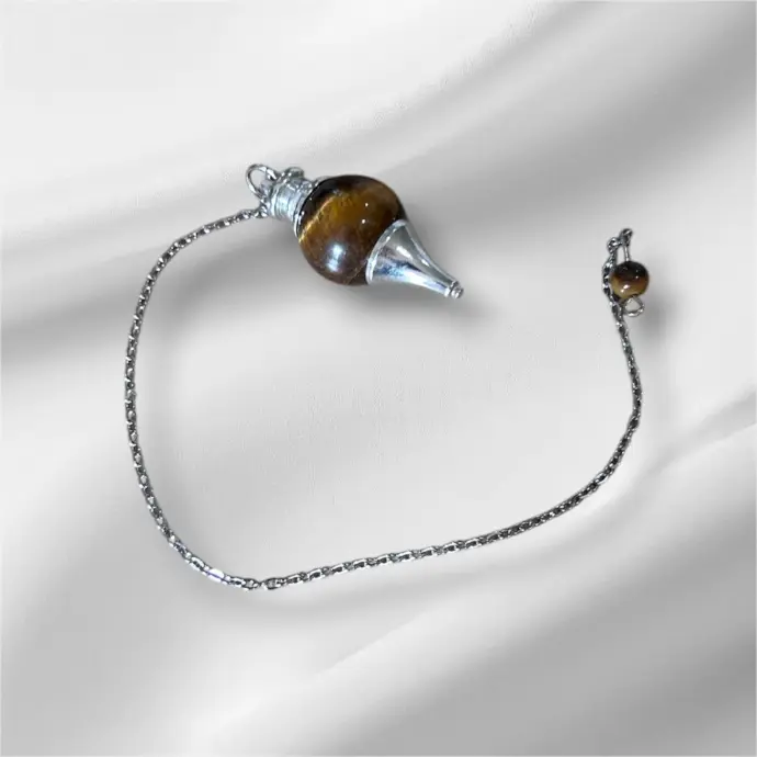 Pendule sphère Œil du Tigre