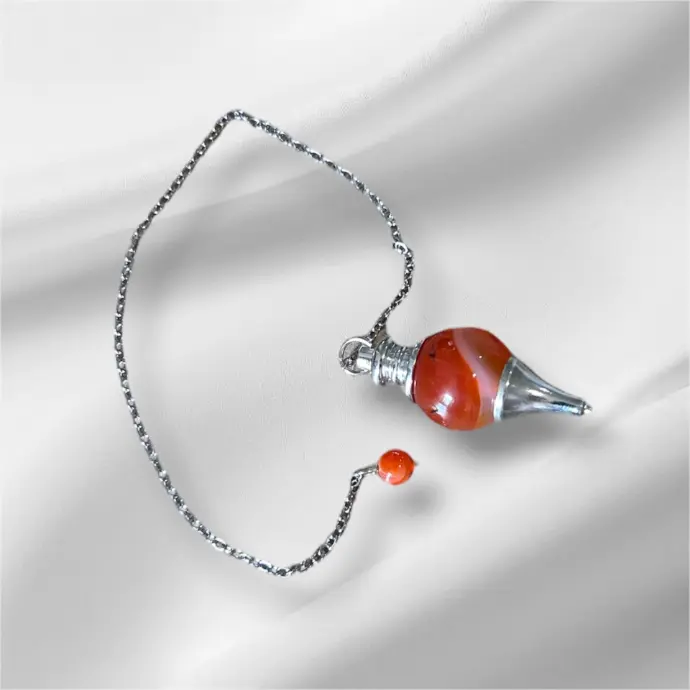 Pendule sphère Cornaline