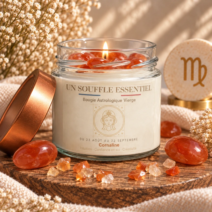 Bougie Astrologie Vierge